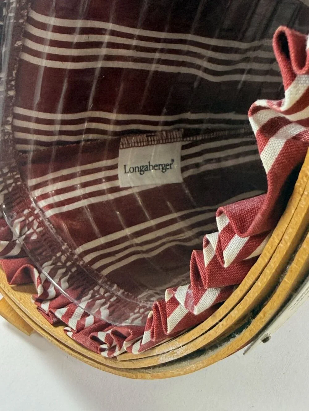 Longaberger Christmas Collection 1998 Glad Tidings Basket W/ Liner & Protector